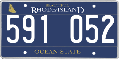 RI license plate 591052