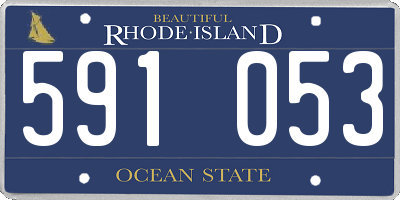 RI license plate 591053