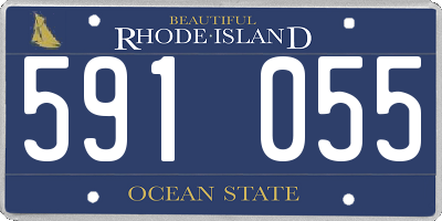 RI license plate 591055