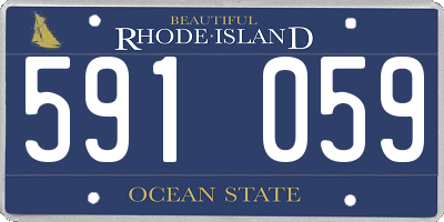 RI license plate 591059