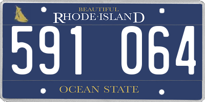 RI license plate 591064