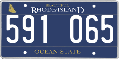 RI license plate 591065
