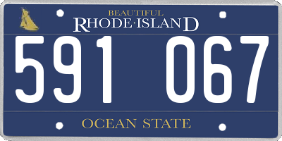 RI license plate 591067