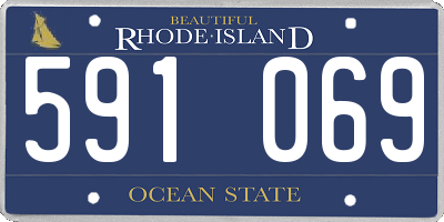 RI license plate 591069