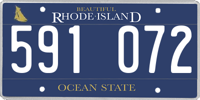 RI license plate 591072