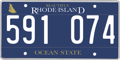 RI license plate 591074