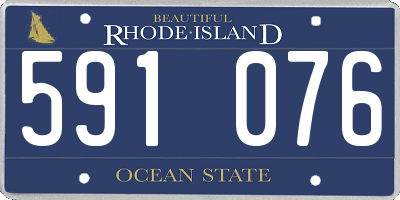 RI license plate 591076