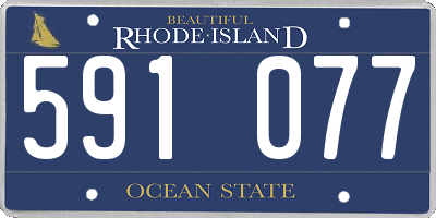 RI license plate 591077