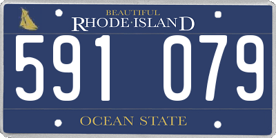 RI license plate 591079