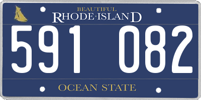 RI license plate 591082