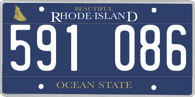 RI license plate 591086