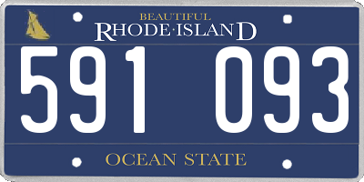 RI license plate 591093