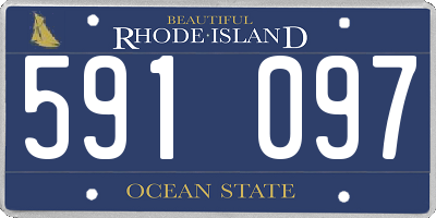 RI license plate 591097