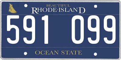 RI license plate 591099