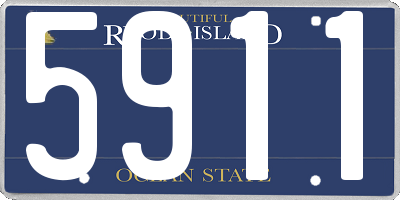 RI license plate 5911