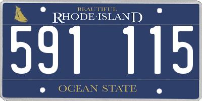 RI license plate 591115