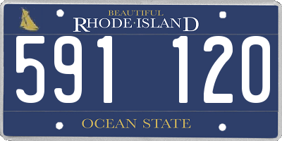 RI license plate 591120