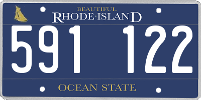 RI license plate 591122