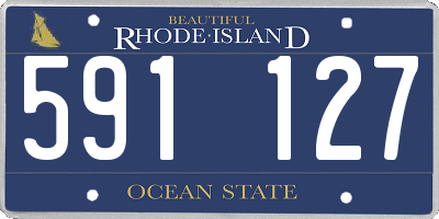 RI license plate 591127