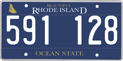 RI license plate 591128