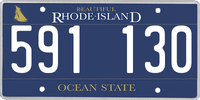 RI license plate 591130