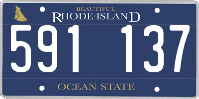 RI license plate 591137