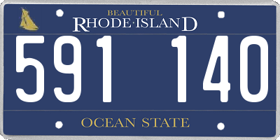 RI license plate 591140