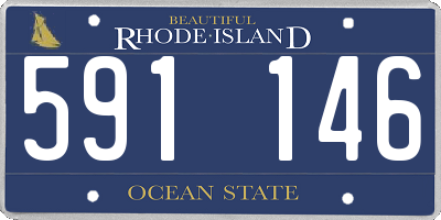 RI license plate 591146