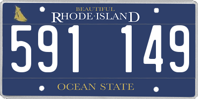 RI license plate 591149