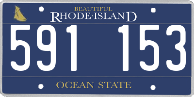 RI license plate 591153