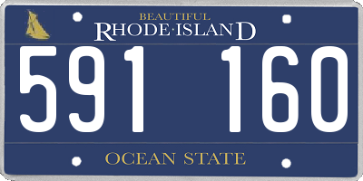 RI license plate 591160