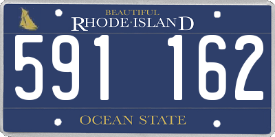 RI license plate 591162