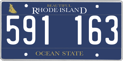 RI license plate 591163