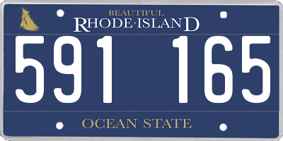 RI license plate 591165
