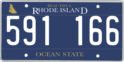 RI license plate 591166