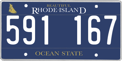 RI license plate 591167