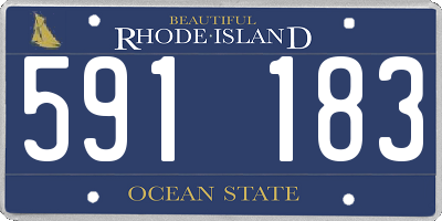 RI license plate 591183