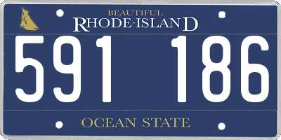 RI license plate 591186