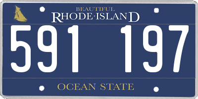 RI license plate 591197