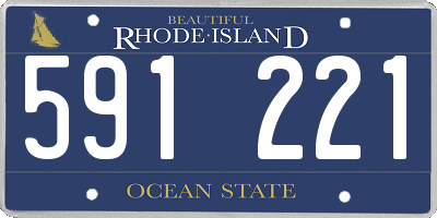 RI license plate 591221