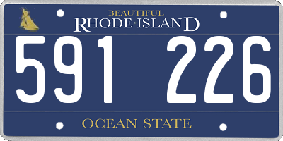 RI license plate 591226