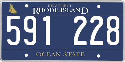 RI license plate 591228
