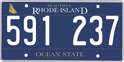 RI license plate 591237