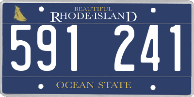 RI license plate 591241