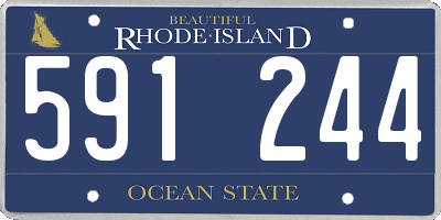 RI license plate 591244