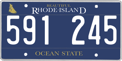 RI license plate 591245