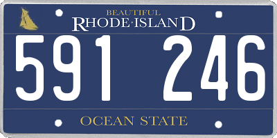RI license plate 591246
