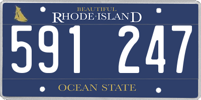 RI license plate 591247