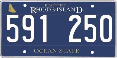 RI license plate 591250