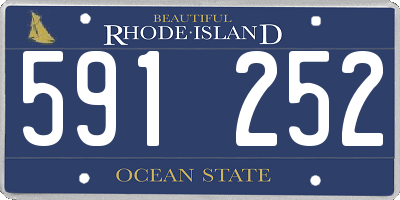 RI license plate 591252
